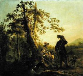 Resting Hunters 1652