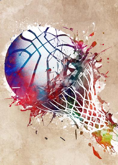 Basketball-Sportkunst 17