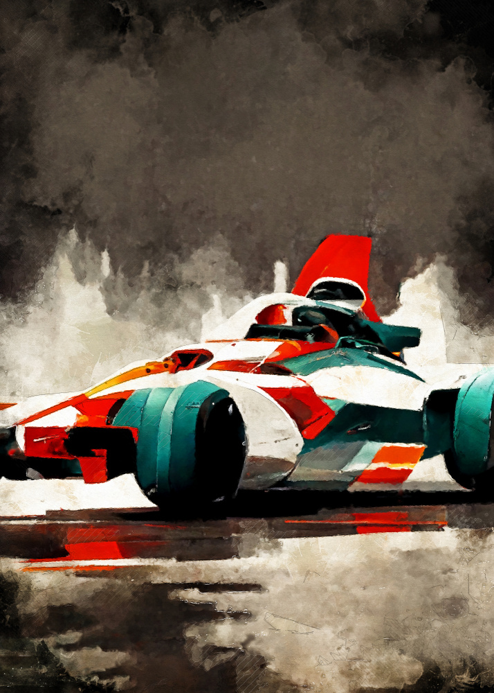 Formel-1-Sportkunst von Justyna Jaszke