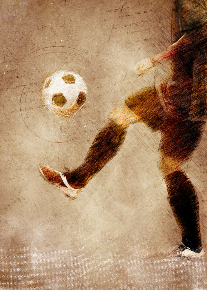 Fußball Fußball Sport Kunst 13 von Justyna Jaszke