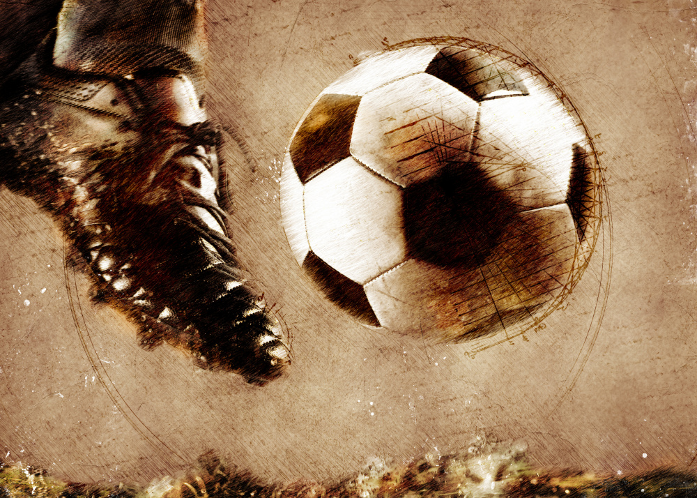 Fußball Fußball Sport Kunst 3 von Justyna Jaszke