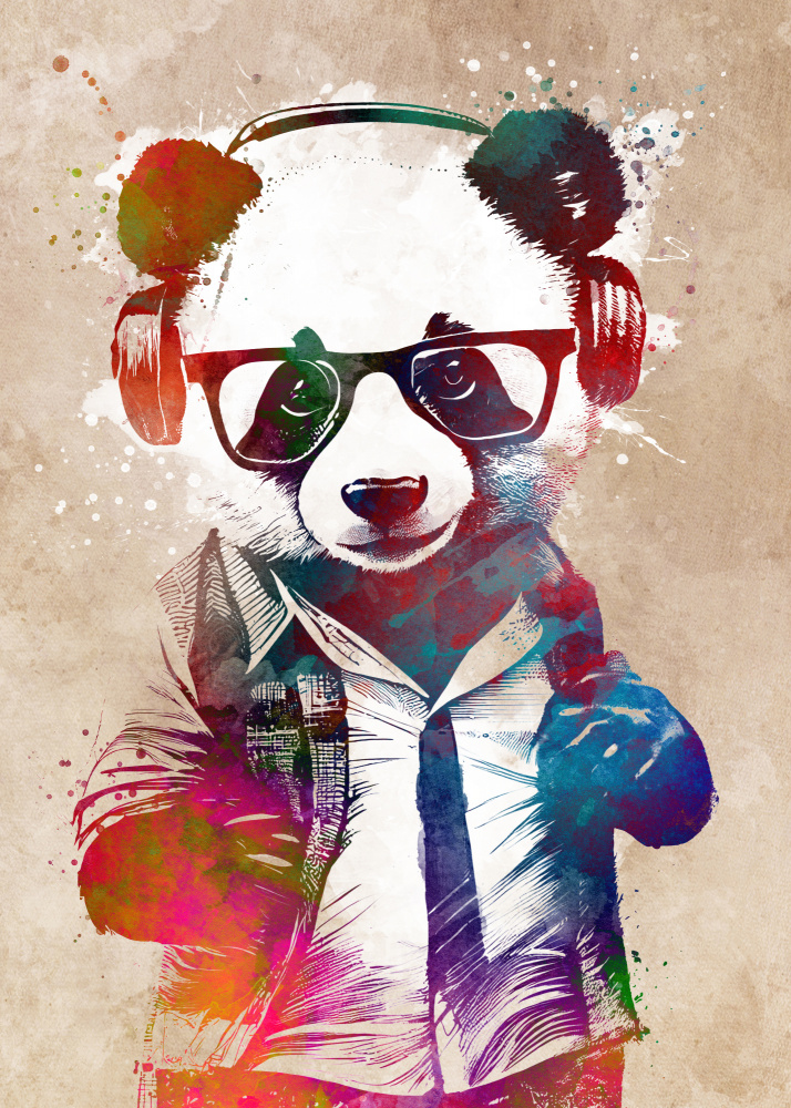 Hipster-Panda von Justyna Jaszke