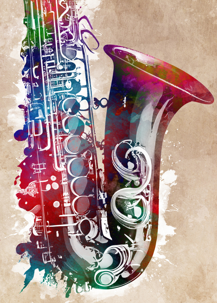 Saxophon - Musikkunst von Justyna Jaszke