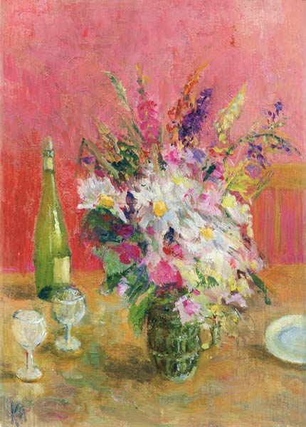 Speyside Flowers, 2002 (oil on canvas)  von Karen  Armitage