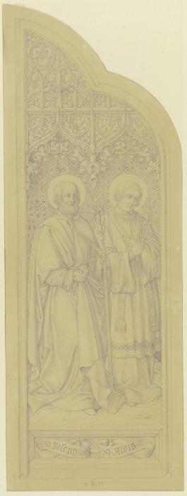 Linker Flügel eines Altärchens: die Heiligen Joseph und Alois