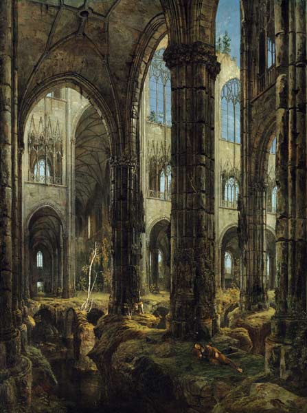 Gotische Kirchenruine l von Carl Eduard Ferdinand Blechen
