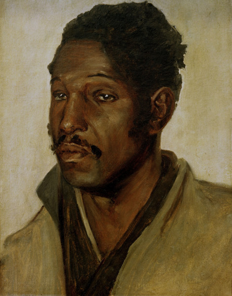 Kopf eines Schwarzen Mannes von Carl Eduard Ferdinand Blechen