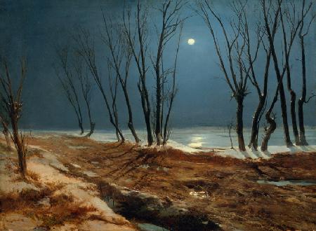 Landschaft im Winter bei Mondschein 1829