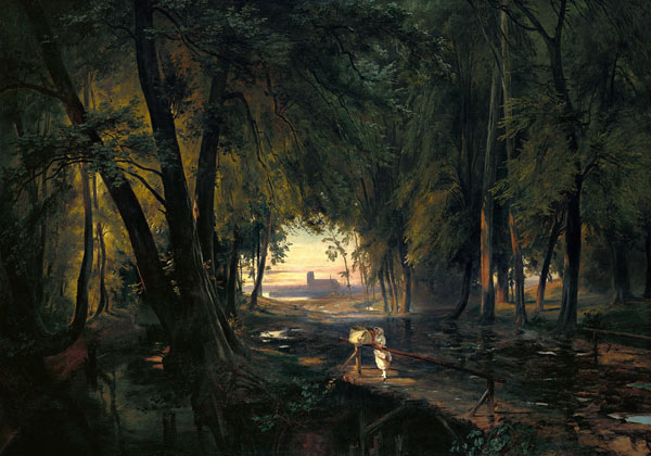Waldweg bei Spandau von Carl Eduard Ferdinand Blechen