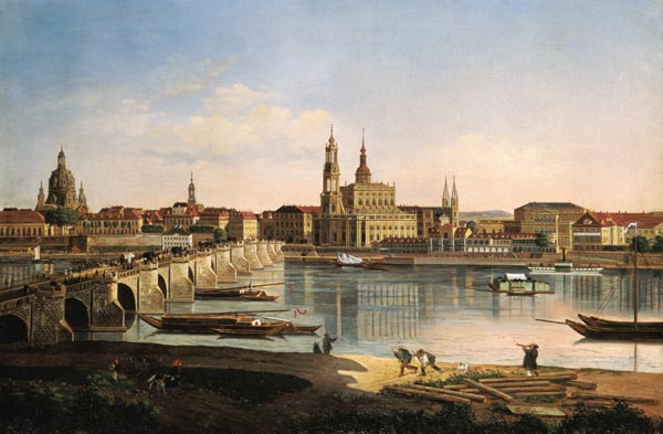 Blick auf Dresden von Karl Gottfried Traugott Faber