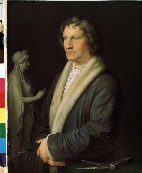 Porträt des Bildhauers Bertel Thorvaldsen (1770-1844) 1823