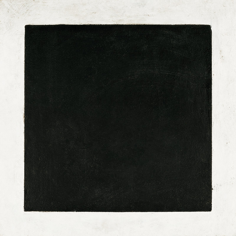 Schwarzes Quadrat (2. Version) von Kasimir Sewerinowitsch Malewitsch