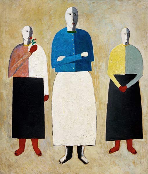 Malevich / Three Girls / 1928/32 von Kasimir Sewerinowitsch Malewitsch