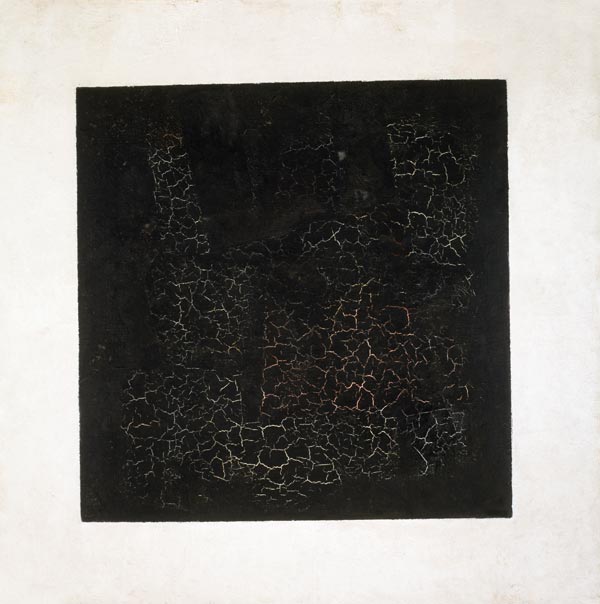 Das schwarze suprematistische Quadrat von Kasimir Sewerinowitsch Malewitsch