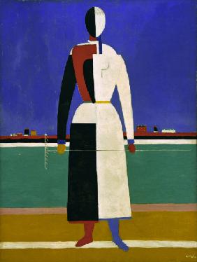 Malevich / Woman with a Rake / 1915