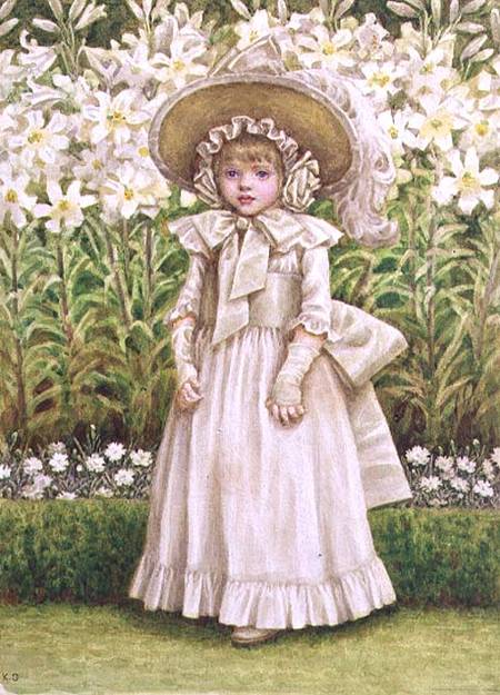 Child in a White Dress von Kate Greenaway