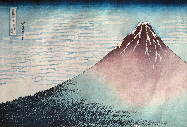 Fuji in Clear Weather'', from the series ''36 Views of Mount Fuji'' (Fugaku sanjurokkei) (see also 7 von Katsushika Hokusai