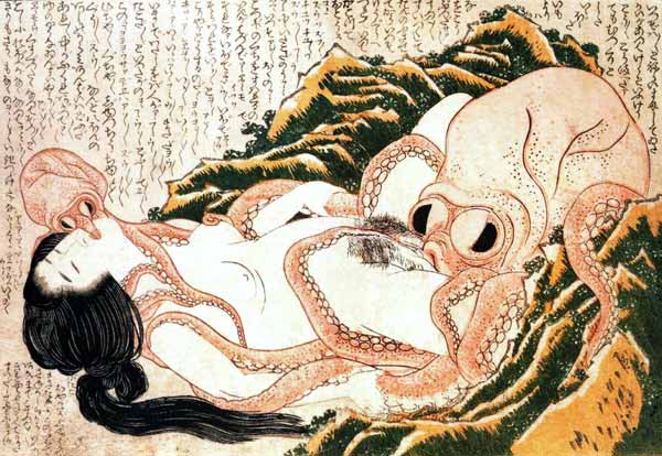Der Traum der Fischersfrau von Katsushika Hokusai