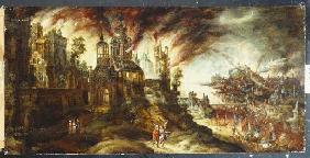 Die Zerstörung von Sodom und Gomorrha.