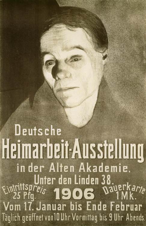 Deutsche Heimarbeit-Ausstellung in der Alten Akademie, Unte von Käthe Kollwitz
