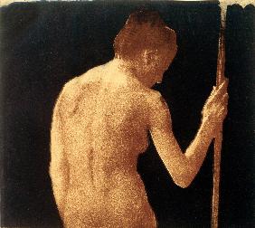 Weiblicher Rücken-Halbakt 1901 1901-01-01