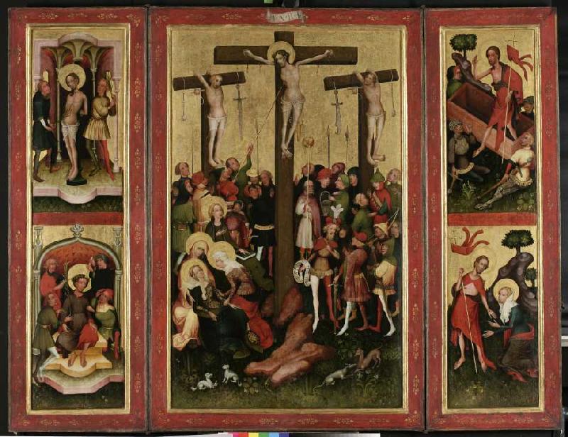 Altar: Kreuzigung Christi (Mitteltafel) von Konrad von Soest