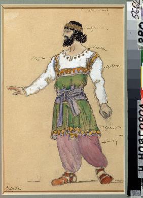 Kostümentwurf zur Oper Der Schneesturm von G. Swiridow 1916