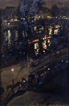 Paris bei Nacht von Konstantin Alexejewitsch Korowin