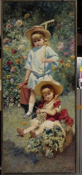 Bildnis der Kinder des Künstlers 1882