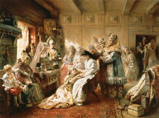 Heiratsvorbereitungen von Konstantin Jegorowitsch Makowski