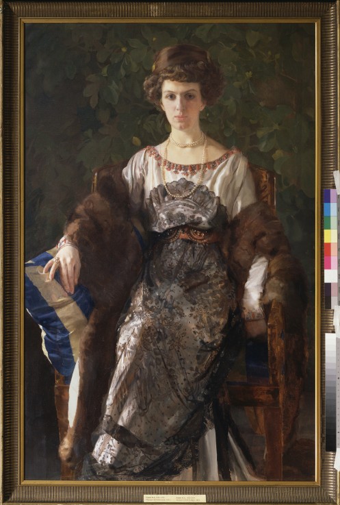 Bildnis Ewfimia Nosowa, geb. Rjabuschinskaja (1881-1960) von Konstantin Somow