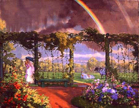 Landscape with a Rainbow von Konstantin Somow