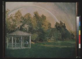 Landschaft mit Regenbogen 1897