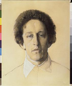 Porträt des Dichters Alexander Blok (1880-1921) 1907