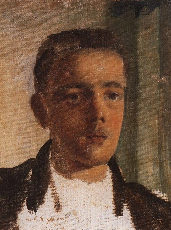 Porträt von Sergei Djagilew (1872-1929) von Konstantin Somow