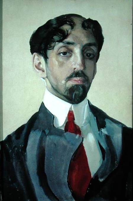 Portrait of Mikhail Kuzmin (1875-1936) von Konstantin Somow