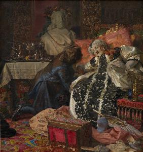 Der Tod der Königin Sophie Amalie 1882