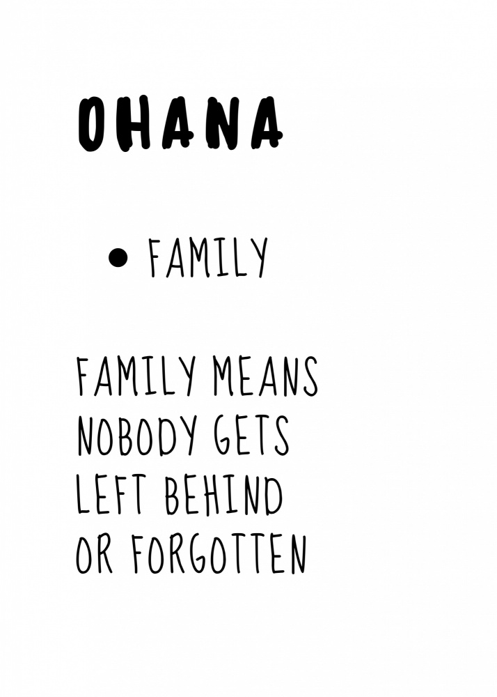 Ohana bedeutet Familie von Kristina N.