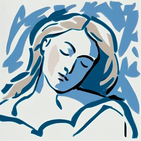 Sleeping woman 2 -inspired by Matisse 2022