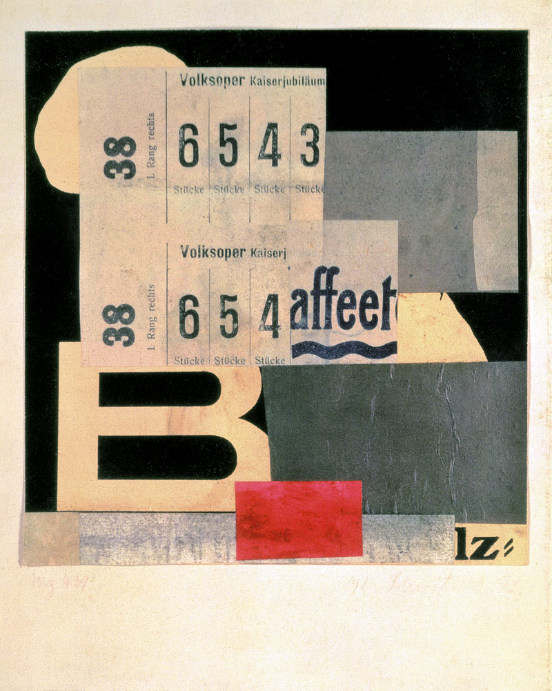 Collage M2 439 von Kurt Schwitters