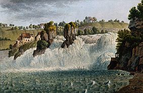 Der Rheinfall bei Schaffhausen von Landschaftsmaler