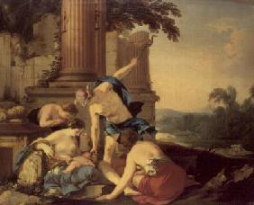 Mercury Entrusts Bacchus to the Care of the Nymphs 1638