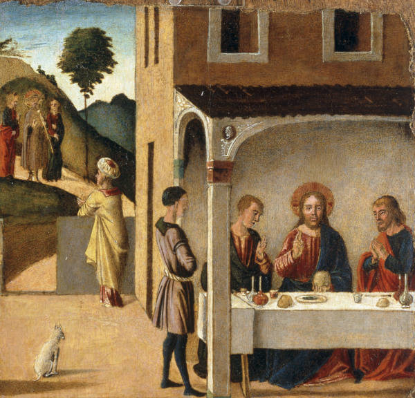 L.Bastiani, Christus in Emmaus von Lazzaro Bastiani