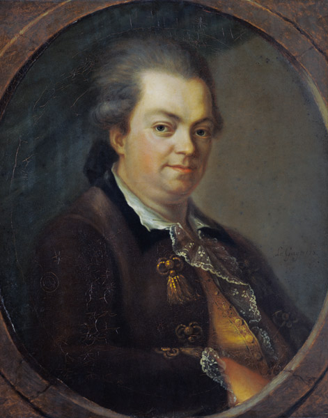 Portrait presumed to be Count Alessandro di Cagliostro (1743-95) von Le  Gay