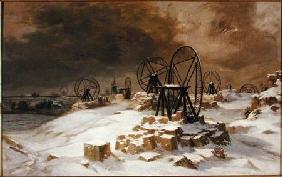 Pits at Gentilly in the Snow 1879