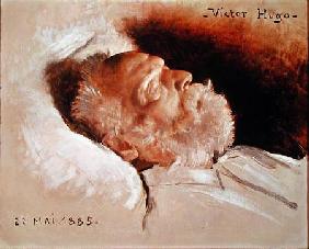 Portrait of Victor Hugo (1802-85) on his deathbed 22nd May 1