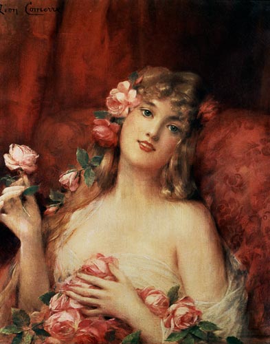 Woman with a Rose von Leon Francois Comerre