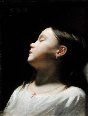 Young Girl Sleeping 1852