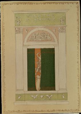 Einband eines Theaterprogrammes für "Zeitgenössisches Ballett" 1902