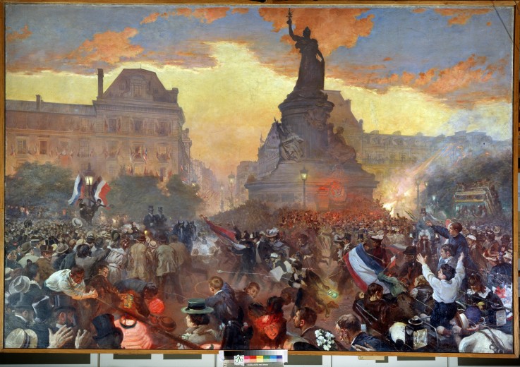 Karneval zu Ehren Admirals Avellan am 5. Oktober 1893 in Paris von Leon Nikolajewitsch Bakst